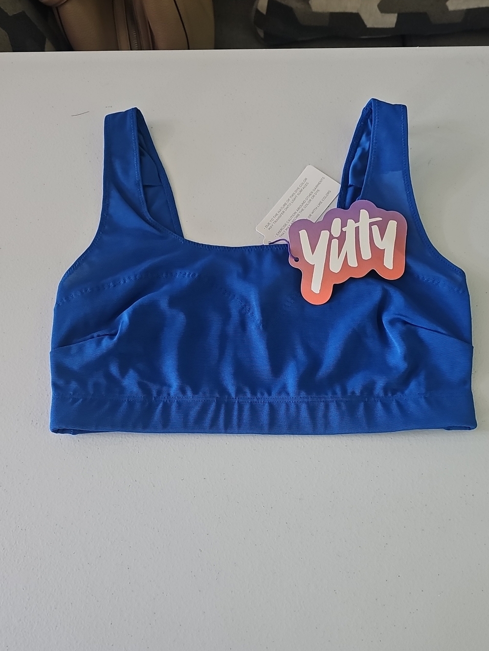 YITTY Women's Blue Bralet Top - Solid Royal Blue